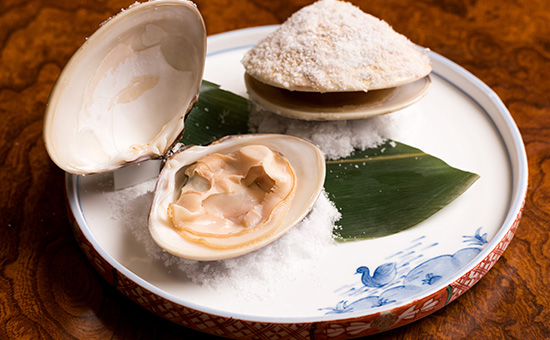 鹿島灘はまぐりの塩焼き